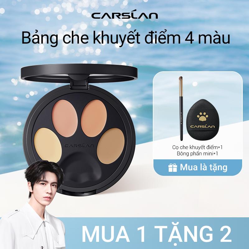 Kem Che Khuyết Điểm Carslan 3 màu & 4 màu 3g 4g + Free gifts +Cọ che khuyết điểm*1 Bông phấn mini*1