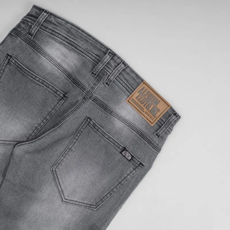 AlfheimCloth.Inc - Slim Fit Men Grey Washing Denim S, M, L, XL celana  Jeans Panjang SlimFit Stretch Slim Fit Pria Denim Men Skinny 2