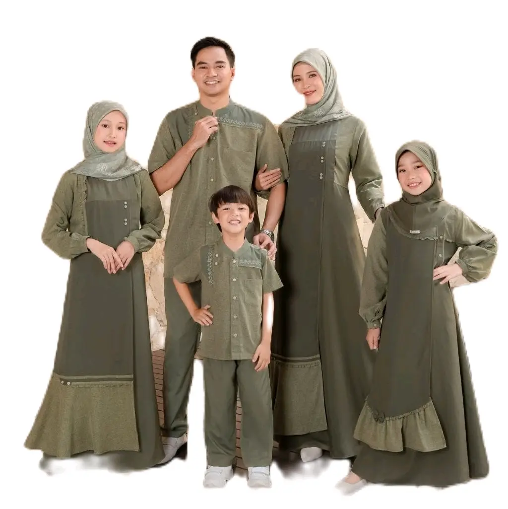 SARIMBIT SEPLY/EKSIS TERBARU||EKSIS 265 KALE GREEN Gamis Lebaran Dress