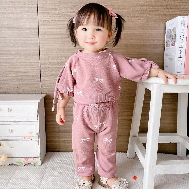 Lovitta oneset knit 6bln - 8th modis dan lucu dengan motif pita-pita Fashion 0
