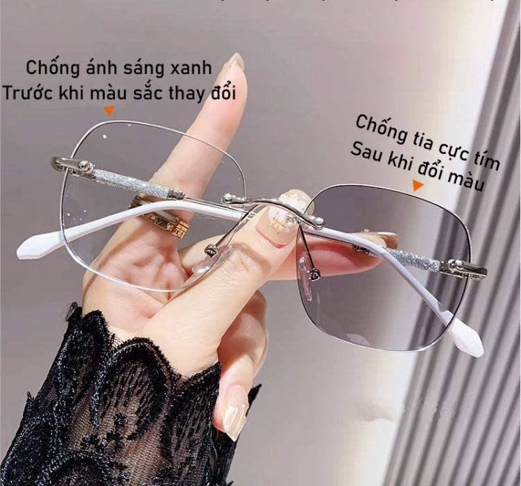 Kính Râm Đổi Màu, Thời Trang, Chống Tia UV Và Chống Ánh Sáng Xanh, Gọng Kim Loại, Độ Nét Cao, Hợp Xu hướng, Phong Cách, Đổi Màu Nắng, Thiết Kế Nổi Bật