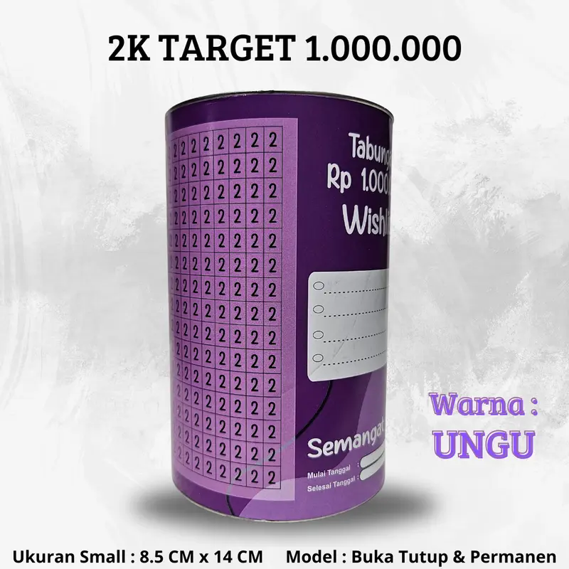 [ BISA COD ] CELENGAN TARGET MURAH 2K TARGET 1JT CELENGAN TARGET BUKA TUTUP CELENGAN SEDEKAH SUBUH TABUNGAN UANG 4
