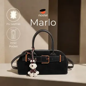 Nostel - MARLO Shoulder Bag Suede Shoulder/Crossbody Bag Hand Bag /Tas Wanita Tas Tangan Wanita