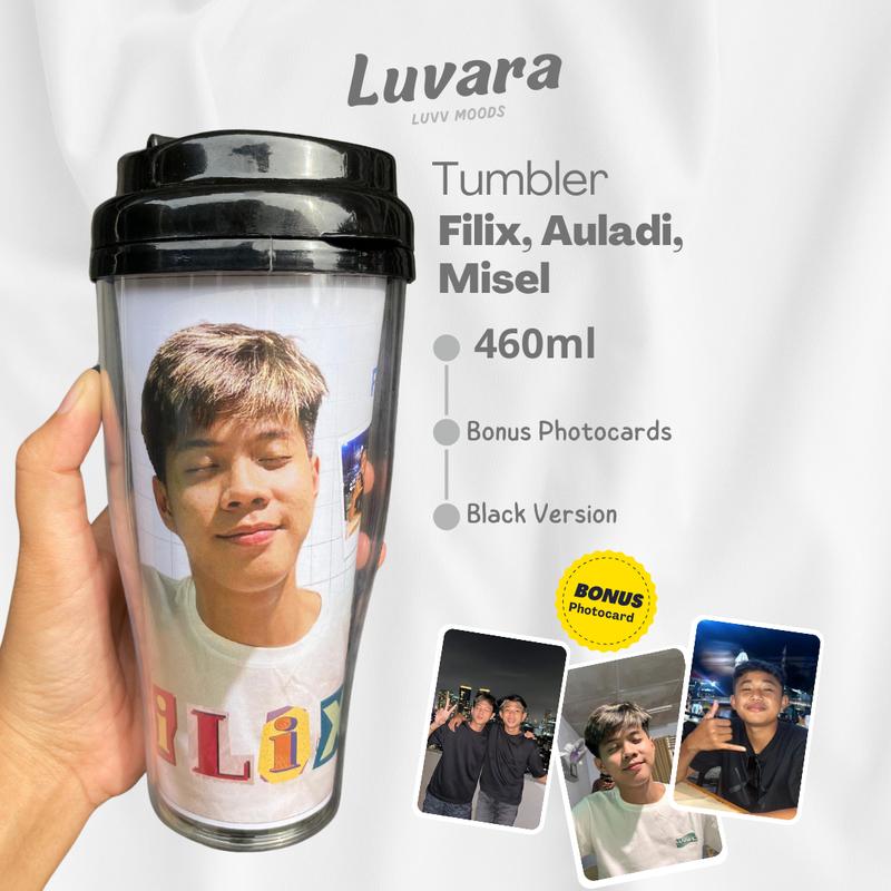 Tumbler Black Filix Auladi Misel 460ml - Bonus Photocard HD Idolamu 0