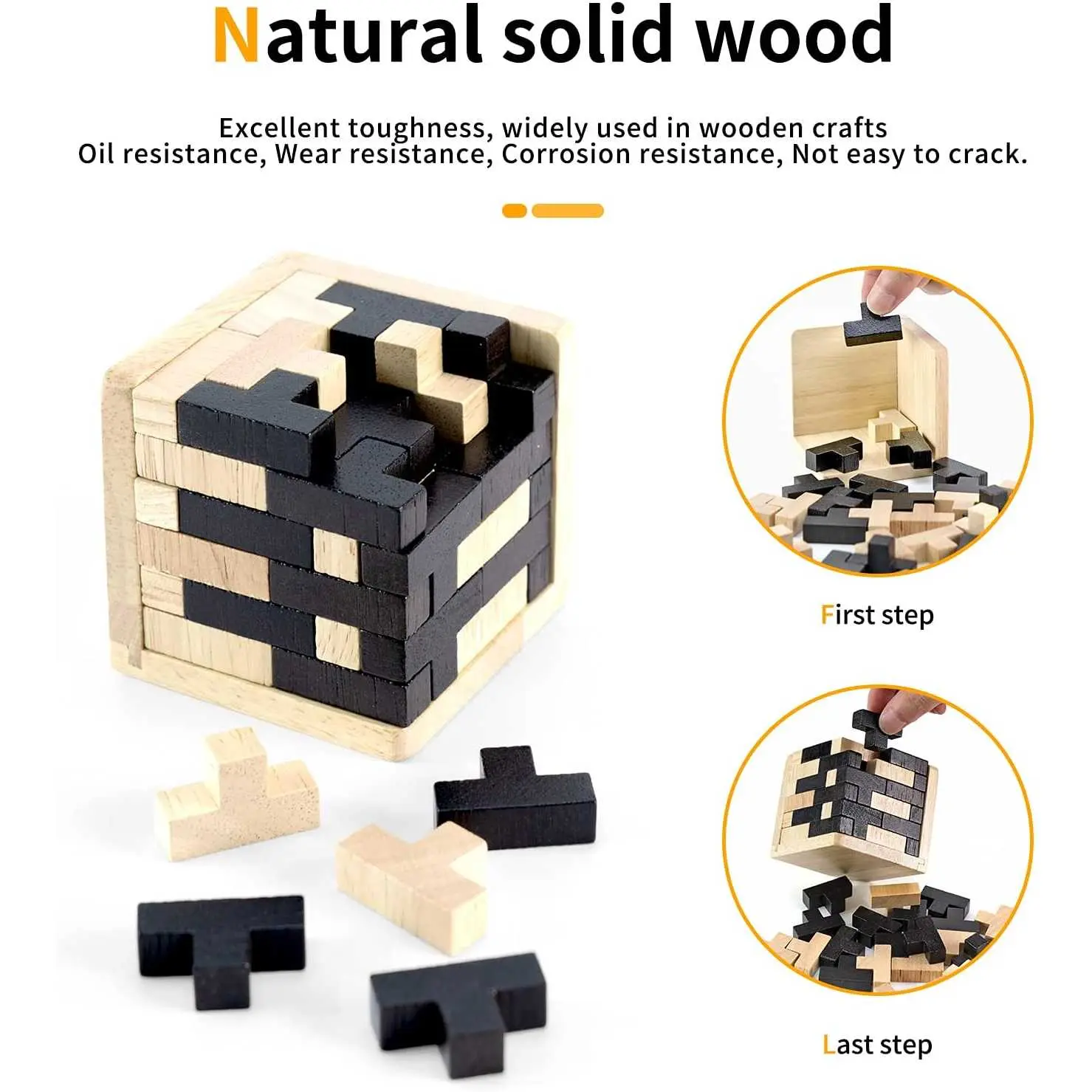 Mainan Puzzle 3D Model Kubus Cubical Tetris Assembly Toy