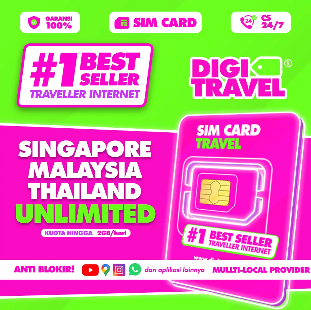Kartu SIM Card Singapore Malaysia Thailand | Simcard Singapore Malaysia Thailand | Simcard Singapore Malaysia | DIGITRAVEL SIM Card Singapore Malaysia Thailand