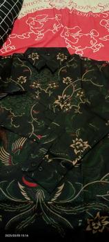 Product Review of kemeja batik katun  SLIMFIT BUNGA LASEM Ready Panjang Dan Pendek (Pilih Variasi) Ready Size Jumbo 5L LD 130 Max BB 130 Bahan Katun Halus Primisima Berlapis Furing Dan Jahitan Eksklusif from @**7 1