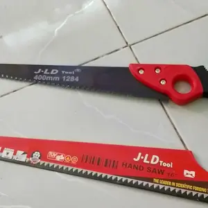 J.LD Gergaji Potong Kayu Super Tajam Hand Saw 12 Inch untuk Kayu, Plastik, dan Laminasi