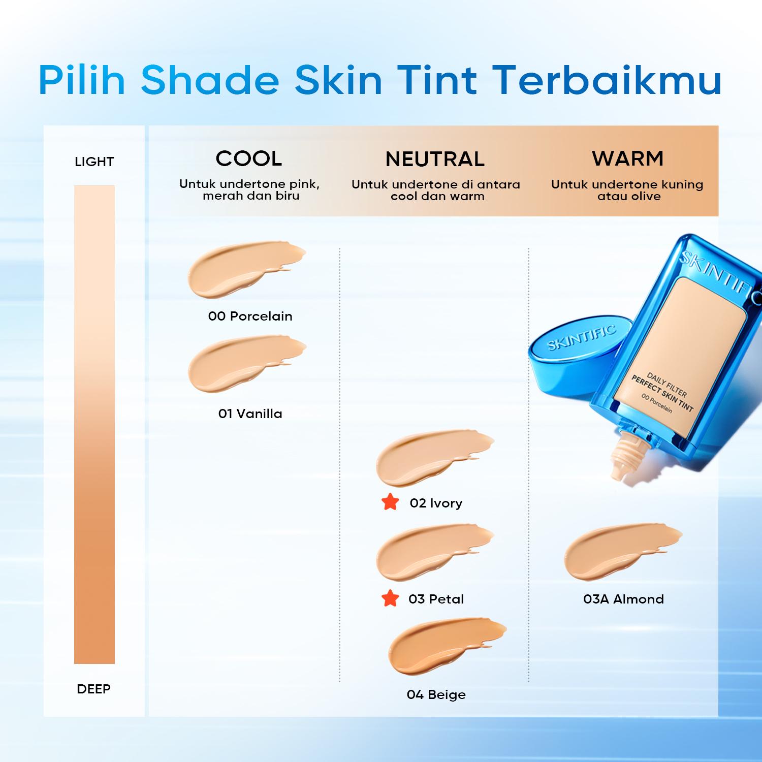 【New】SKINTIFIC 2pcs Makeup Skintint + Glowing Serum Spray 50ml Glowing Seharian, Gak Takut Kusam! |  Skin Tint: Meratakan warna kulit & bikin cerah natural , Glowing Serum Spray: Melembapkan