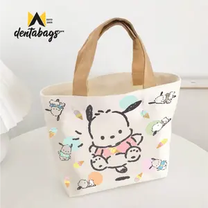 Dentabags Tas Bekal Anak Motive Lotso Kanvas Karakter Lucu & Menggemaskan Bahan Kanvas Polyster Sablon Digital Printing Multifungsi Cocok Untuk Makan Siang Kantor Sekolah