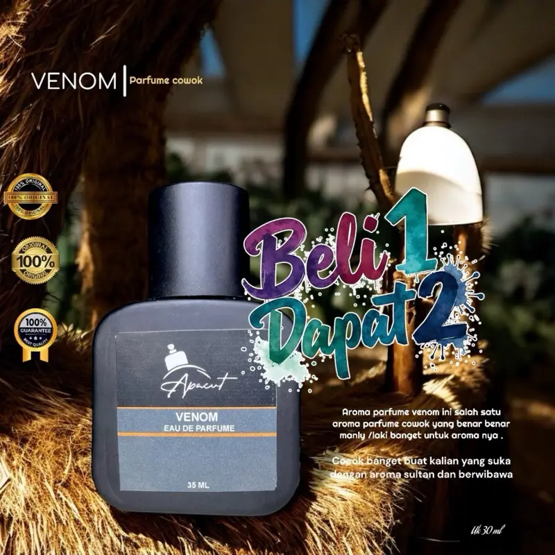 PROMO BUY 1 GET 1 PARFUME VENOM. Aroma Sport Mewah Tahan Lama
