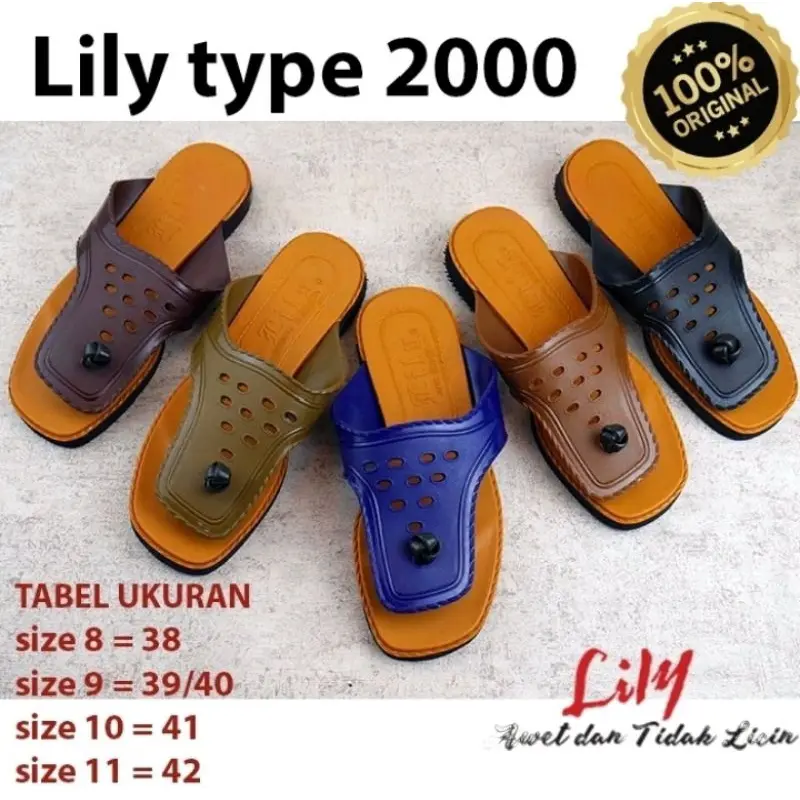 Sandal Lily Tipe 2000. Pitung. Sendal Lili Jadul A