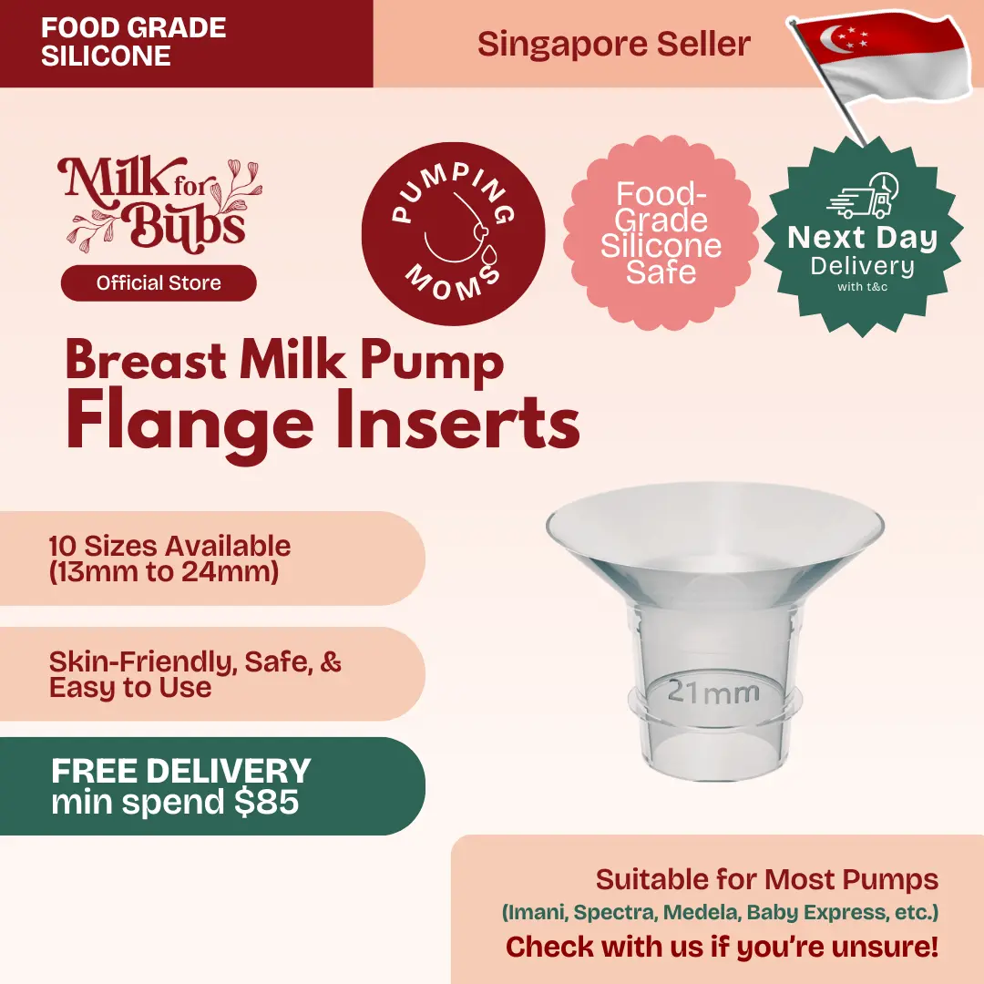 [Milkforbubs] Silicone Flange Insert 1 Pcs  Breast Pump BPA Free Nursing Breastfeeding Pregnant