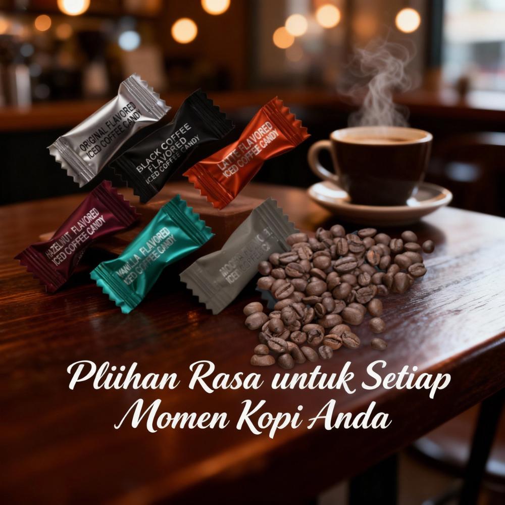 Permen Coffee Iced Coffee Dengan 6 Varian Rasa Black Coffee Original Vanilla Oatmilk Hazelnut Mocha Mix Temani Rasa Ngantuk Tiba Permen Yang Bisa Di Kunyah
