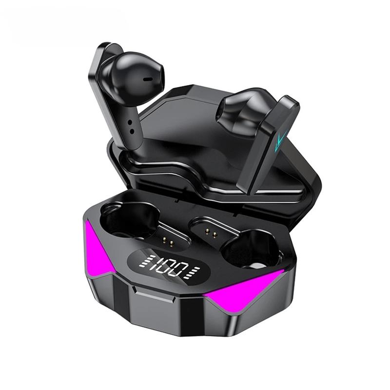  Tai nghe X15 Gamer Tai nghe không dây Tai nghe âm thanh nổi Màn hình LED giảm tiếng ồn Tai nghe Bluetooth chơi game có micrô 