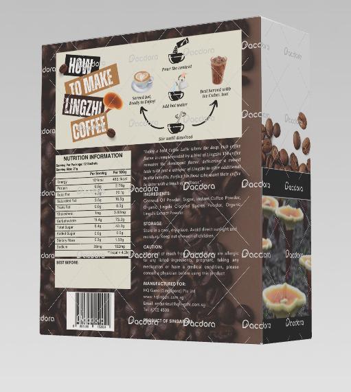HQ LINGZHI COFFEE LATTE 12 SACHETS IN STOCK BIG PROMOTION 2