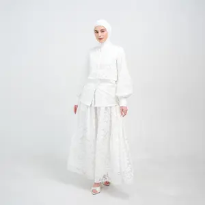 KUDUNG Setelan Rok Blouse Lace - Lenara Shirt