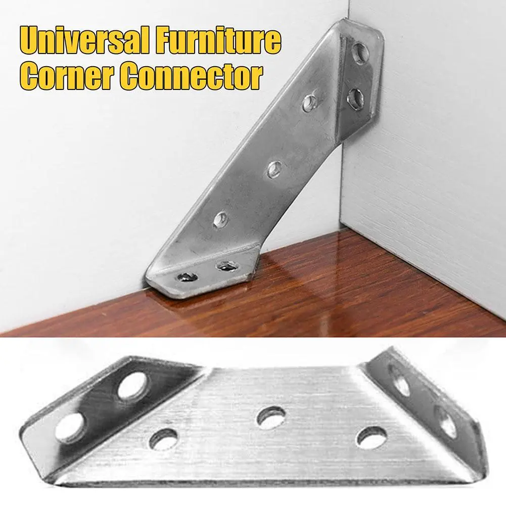 Stainless Steel Triangle Support Bracket Corner Frame Multi-functional Support Thickened Universal Connector