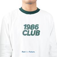 Gambar AUTOMOTIVE GIRL CLUB OF 1986 LONG SLEEVE T-SHIRT / Kaos Retro Vintage FOREST GREEN WHITE - M dari Club of 1986 Kota Bandung 4 Tokopedia