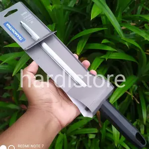 TRAMONTINA Ultracorte Sharpener 20 cm Asahan Pisau Black Handle 24641/108 Original Brazil