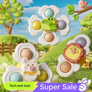 Suction Cup Spinning Top Toy, 3 Counts Spinner Toy Toys, Durable Sensory Toys Finger Motor Skill Training Toys, Cool Toys Fun Gadgets Toys