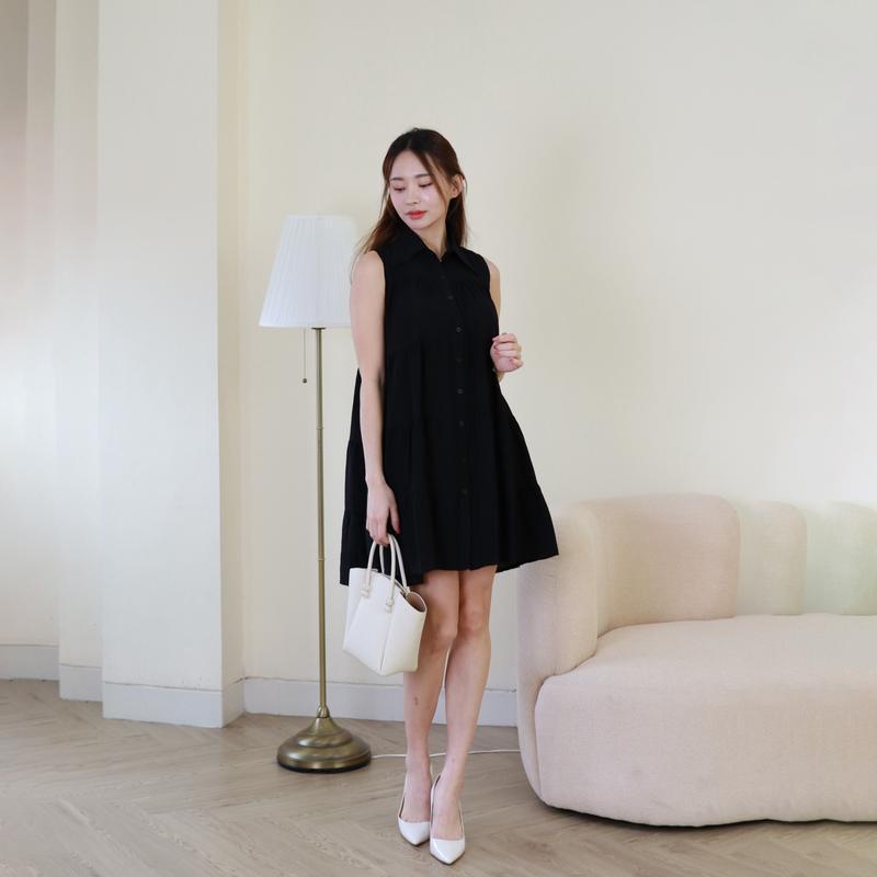 NAUREEN MIDI DRESS DASTERTREANDY DRESS CASUAL MIDI DRESS RAYYON daster wanita kekinian 1