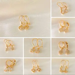 ANTING PENDEK JURAI anti luntur anti gatal juntai gantung Titanium ANTING PENDEK JURAI anti luntur anti gatal juntai gantung Titanium