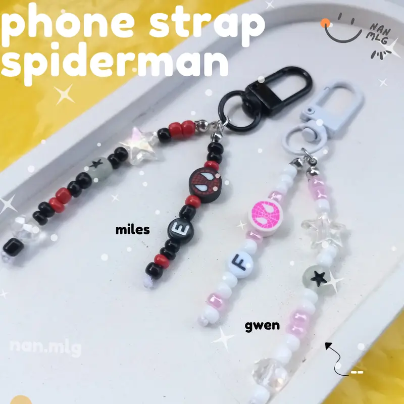 Gantungan HP Kunci Phone Strap SPiderman 0157 Nan.mlg Aksesoris Telepon Lanyard Hp 3