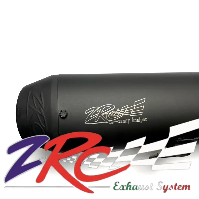 KNALPOT ZRC MUFFLER HITAM ALL TIPE MOTOR 0