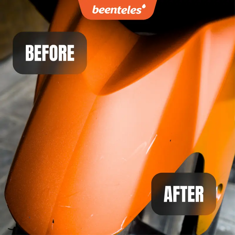 Pengkilap Body Motor Doff Glossy Spray Wax Coating All in Shine Polish - BEENTELES 4