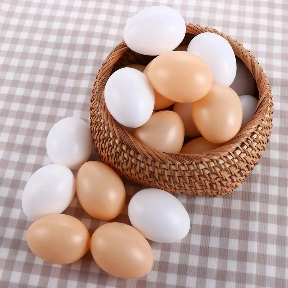 for Chick 10Pcs/set Party Supplies Breeding Simulation Hen Painting Educational Toy Artificial Eggs Easter  Egg Fake Eggs Eye Hand Kitchen Light cashregister