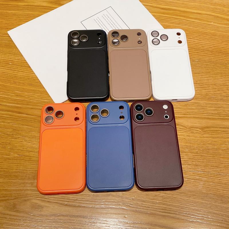 Ốp lưng điện thoại iPhone 18 Pro Max/Apple 17/15/16 màu trơn, thiết kế 2 trong 1, bảo vệ toàn diện, biến thành cửa sổ lớn.