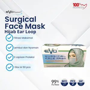 Evo Masker Hijab Ear Loop Surgical Face Mask