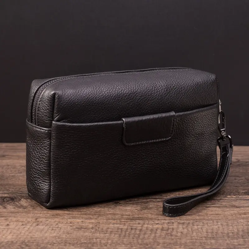 2025 Hand Bag Men Genuine Cowhide Korean Clutches for Male Authentic Luxury Brand Pouch Wallet Clutch Bag Clamping Sack