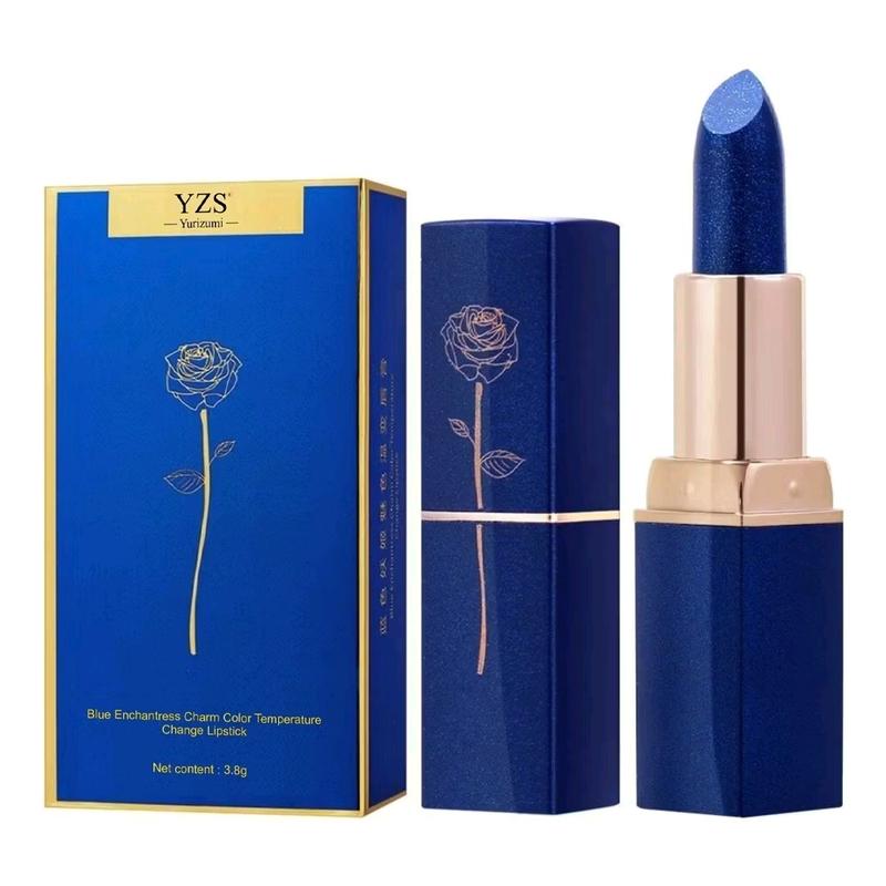 Blue Lipstick YZS Yurizumi Color Changing Lip Glos Blue Rubah warna Waterproof Biru Lipstik Ungu 7