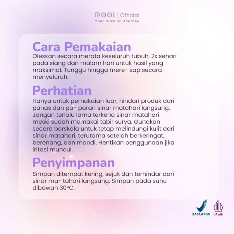 MOOI PURE GLOW BRIGHTENING TONE UP BOOSTER 10X ACTIVE POWER With UV Filter Mencerahkan Tubuh Memutihkan Lotion 4