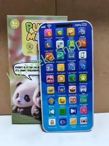 Mainan Telepon Anak HP / Ponsel Mainan Edukasi anak-anak dengan lampu warna-warni dan musik belajar Bahasa dan Pengetahuan Umum