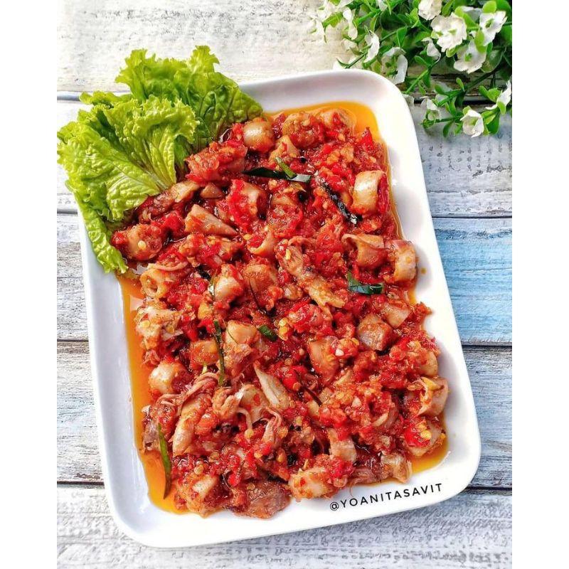 SAMBAL SAMBEL CUMI CAKALANG PETE CABE IJO TERI BALADO EBI KEMASAN 130gram 7