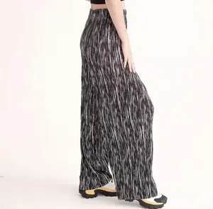 CWJ SOLAR PANTS / celana panjang wanita / celana plisket / celana kulot / celana highwaist / celana loose pleats highwaist