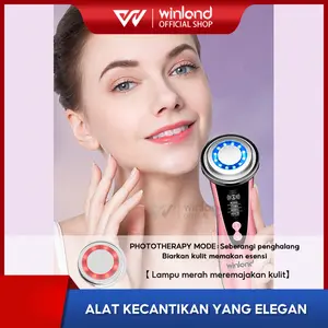 [COD] Winland Alat Setrika Wajah V Shape Thin Face Pemijat Perawatan Kulit Anti Anging Facial Massage Manufacturer Warrenty Face Cleaning Face Slimming kotoran merah   Biru Mengencangkan Pembersihan Pink  Terapi