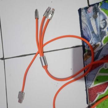 Product Review of Kabel data PS-07 3 IN 1 Fast Charging PD 120W cable charger TYPE C LIGHTNING MICRO multifungsi from A**0 3