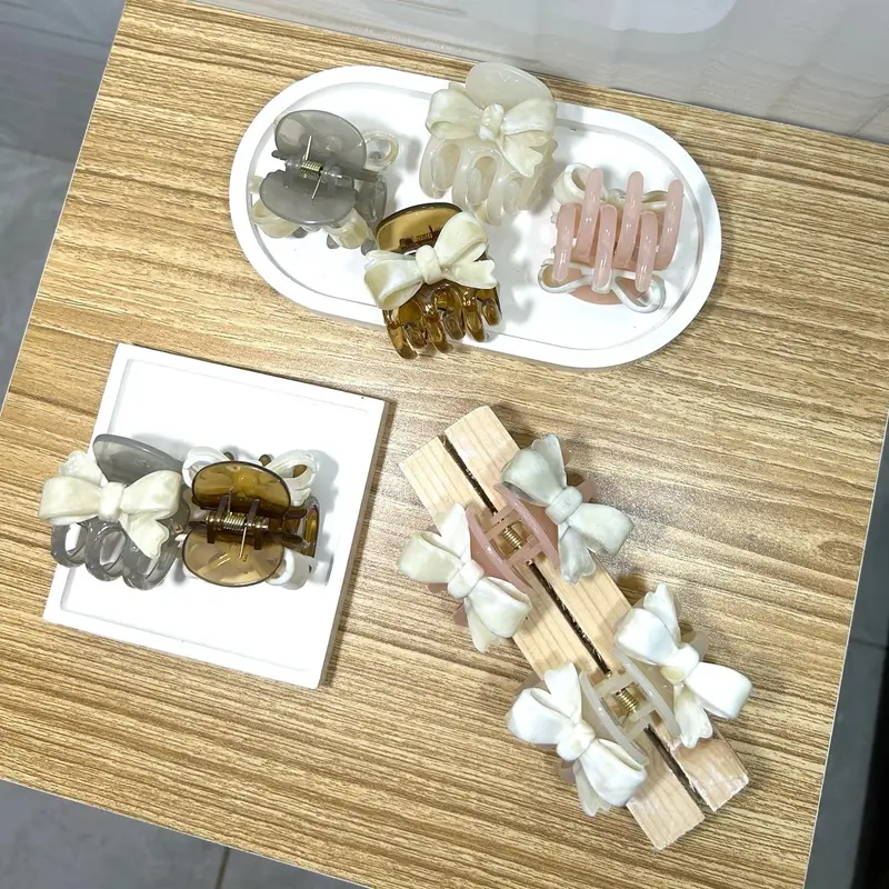 Jedai Kamino Model Pita 5CM Jepit Rambut Ada Pita 2 Sisi Jedai Rambut Coquette Korea Style Jepit Rambut Aesthetic Accessories Rambut Clips 3
