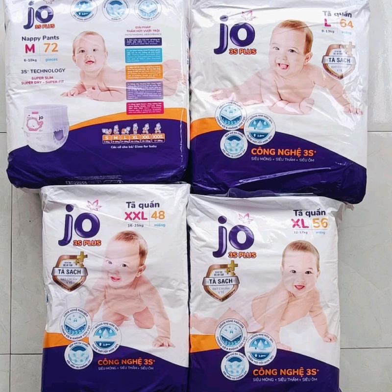   SIÊU NHIỀU MIẾNG  Bỉm Jo Economy M72 L66 XL60 XXL54 - Tã Quần Economy Mẫu Mới Mỏng Nhẹ Siêu Khô Thoáng 