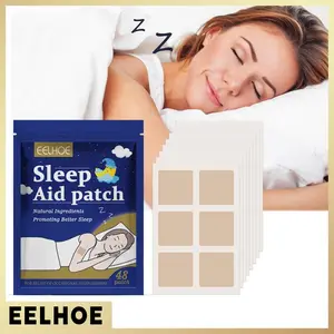 48pcs EELHOE Sleep Aid Patch perawatan bantu tidur Natural Sleepy Aid Patch Mengatasi Insomnia Susah Tidur Gangguan Tidur Malam Sulit Tidur Paling Ampuh Insomia Eye Masker