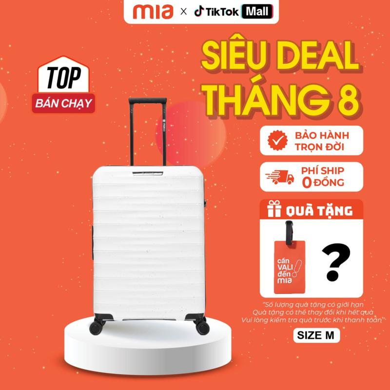 [TẶNG 3 QUÀ] Vali kéo du lịch MIAGO AQUARIUS size 20/24/28 inch - Chất Liệu Tái Chế Thân Thiện Môi trường,Vali kéo du lịch Chất liệu siêu bền bỉ, hạn chế bể vỡ, chịu mọi va đập, Khoá số TSA chuẩn HOA KỲ - Vali MIA MIỄN PHÍ BẢO HÀNH TRỌN ĐỜI.