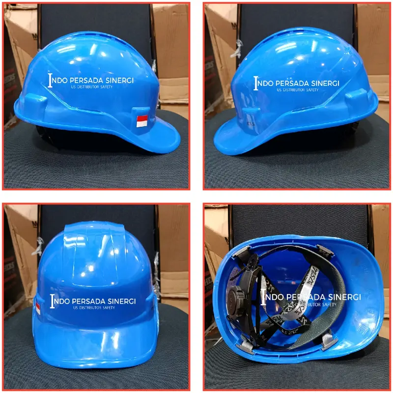 HELM SAFETY PROYEK NSA VENTED WARNA BIRU FASTRACK TALI DAGU - HELM NSA VENTILASI 0
