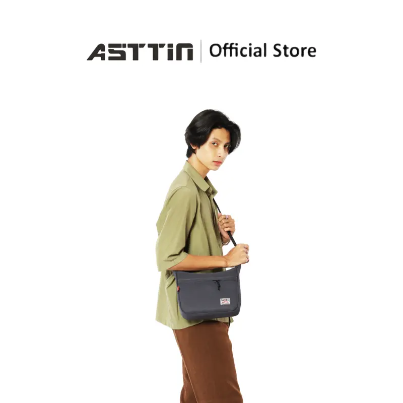 Tas Selempang Wallker (RR) Besar Canvas Series - Tas Perahu - Tas Bahu Pria Wanita Uniseks Slingbag ASTTIN 6