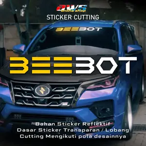 Sticker Cutting BEEBOT Kaca Depan Mobil
