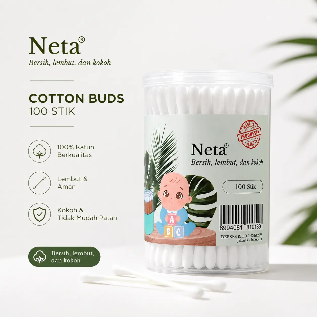 Neta Cotton Bud Dewasa Baby | Cotton Bud Serbaguna