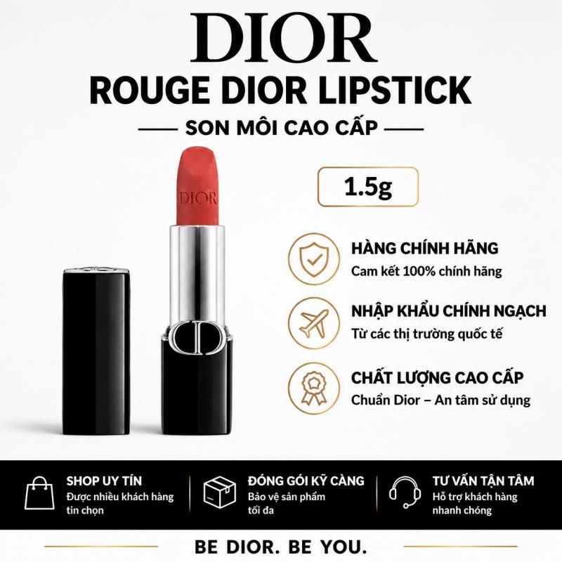 1.5g Dior Long-lasting Matte Lipstick No Transfer Red Lip Makeup